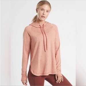 Athleta Uptempo Hoodie Sweatshirt in Orange. Size XS.